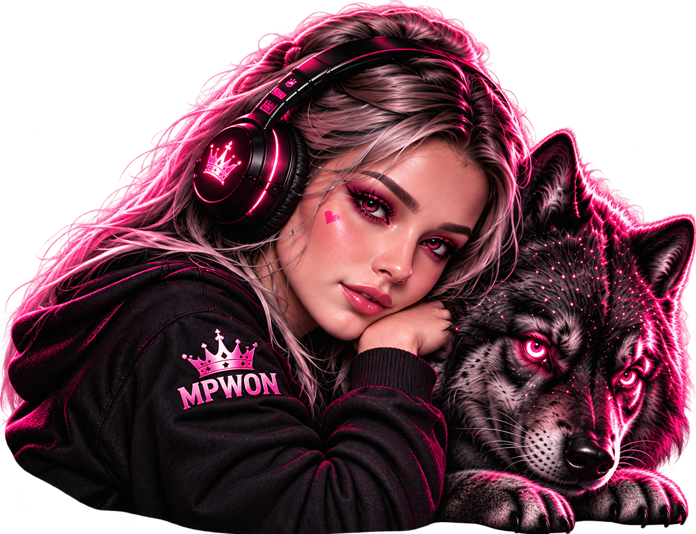 MPWON – Frau mit Wolf